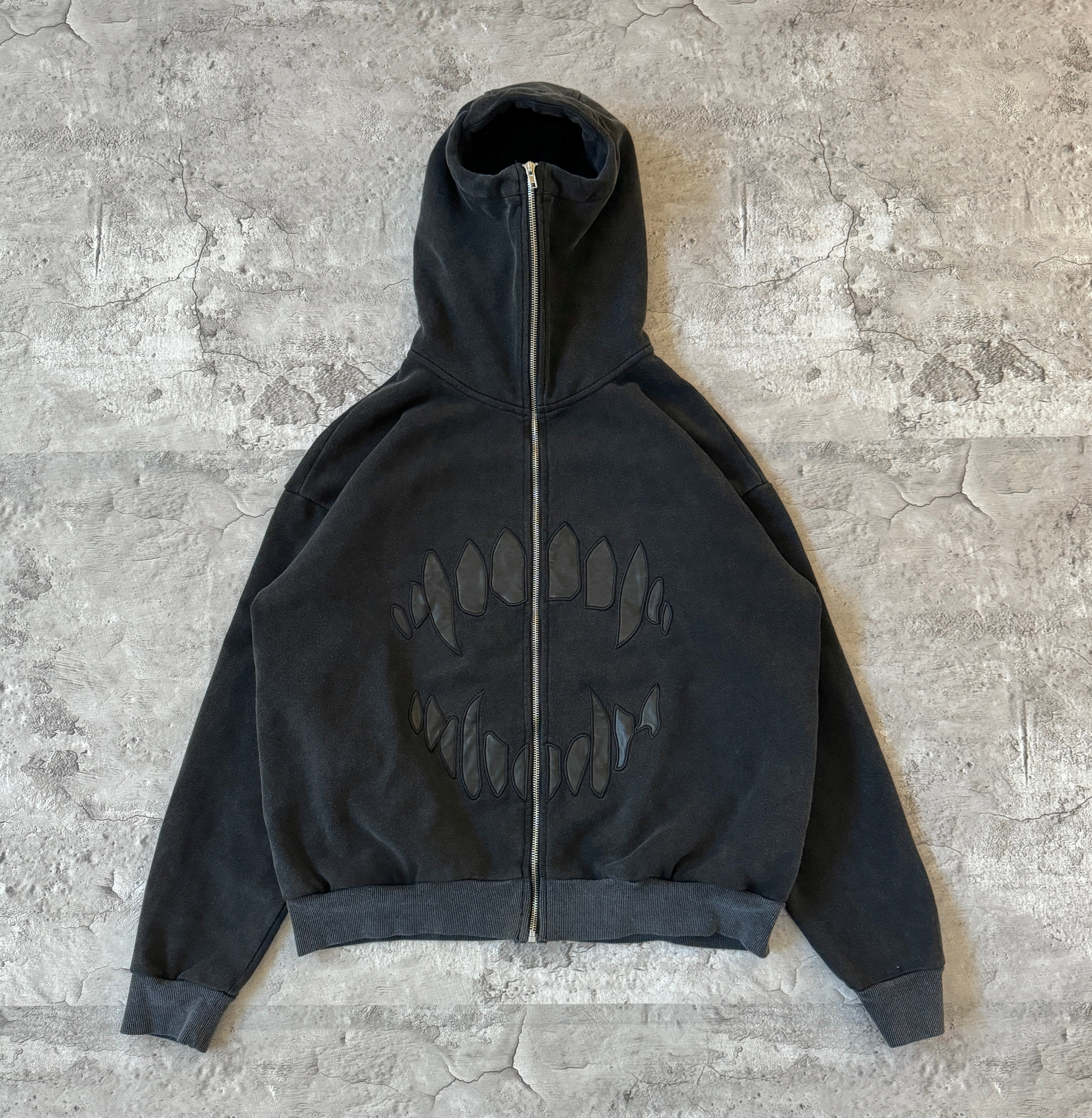 LEATHER PATCH HOODIE – BORN ADMIRAL